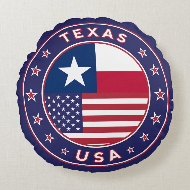 Texas Round Pillow (Front)