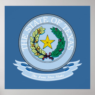 Texas Seal Poster