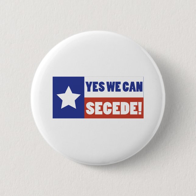 Texas Secede 2 Inch Round Button (Front)
