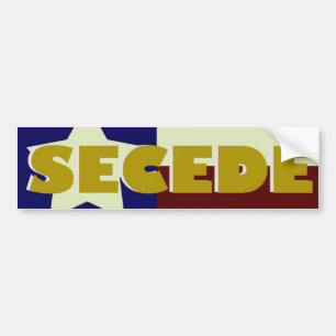 Texas SECEDE bumper sticker