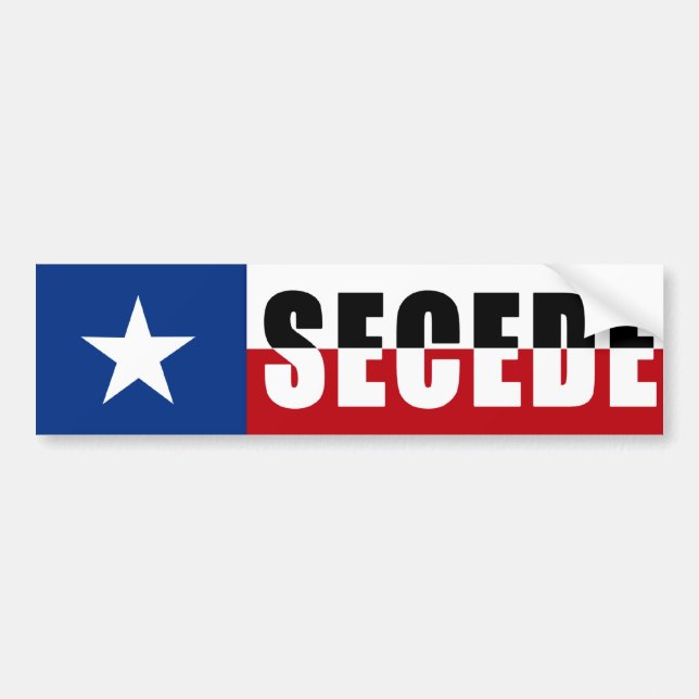 Texas - Secede Bumper Sticker (Front)