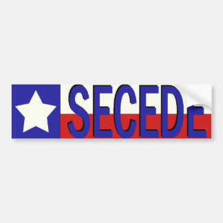 Texas SECEDE bumper sticker