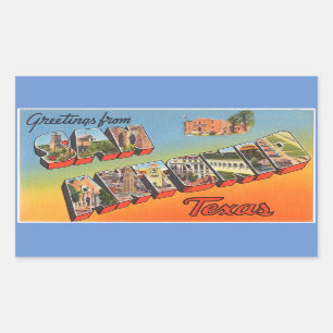 Texas, Sheet of 4 San Antonio stickers