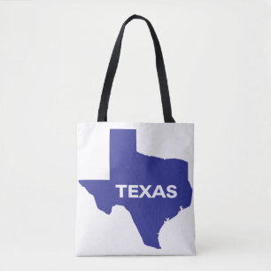 Texas silhouette tote bag