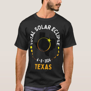 Texas Solar Eclipse 2024 Party Total Usa Map Total T-Shirt