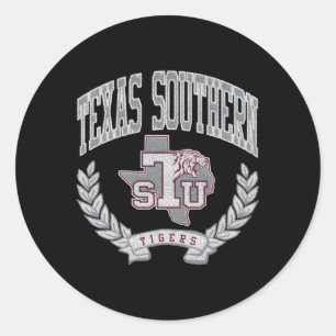 Texas Southern Tigers Victory Classic Round Sticker