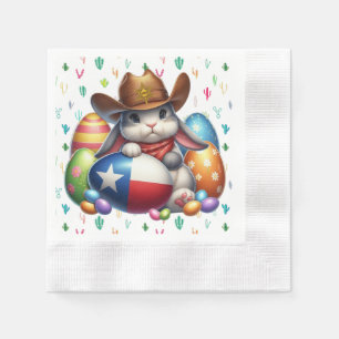 Texas/southwestern Easter bunny sheriff Napkin