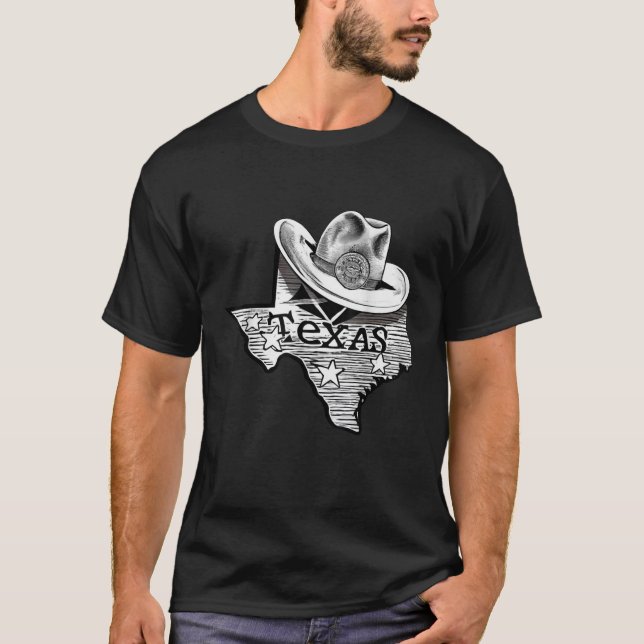 Texas Souvenir Texan TX Dallas Howdy Longhorn  T-Shirt (Front)