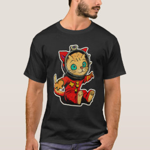 Texas Space Cat Cute Kitty With Tx Animal People L T-Shirt