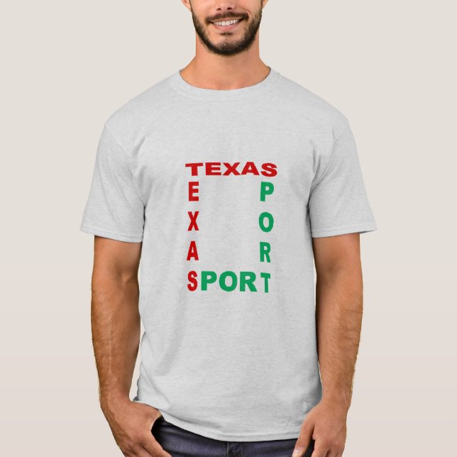 TEXAS SPORT Gray T-shirt (Front)
