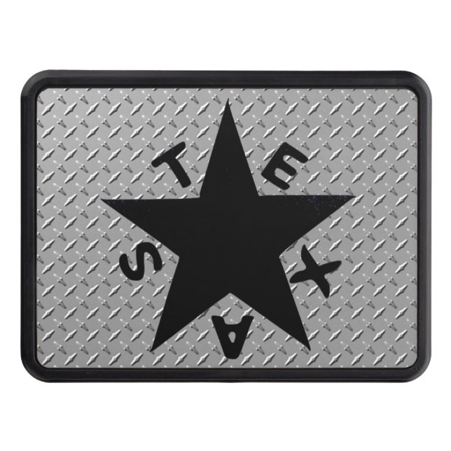 Texas Star Diamond Plate Trailer Hitch Cover (Front)