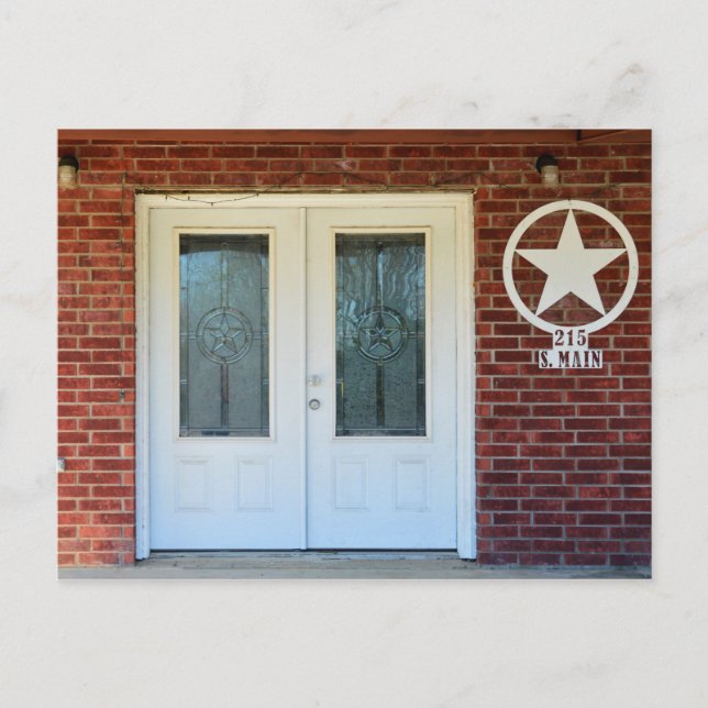 Texas Star Double Doors Postcard (Front)