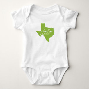 Texas State Bodysuit, Locally Grown in Texas Baby Bodysuit