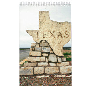 Texas State Collection Wall Calendar