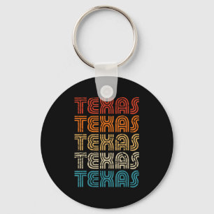 Texas State Country Retro Vintage For Men Women Yo Keychain