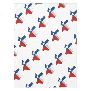 Texas State Flag and Map Tablecloth