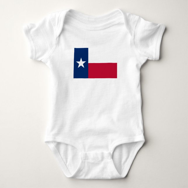 Texas State Flag Baby Bodysuit (Front)