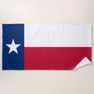 Texas State Flag Beach Towel