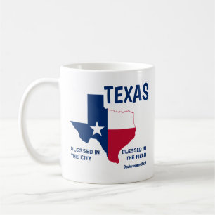 TEXAS STATE FLAG Christian Scripture Blessed Coffee Mug