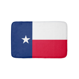 Texas State Flag Design Bath Mat