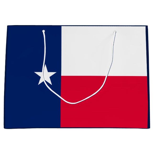 Texas State Flag Design Large Gift Bag (Front)