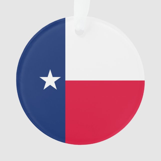 Texas State Flag Design Ornament (Front)