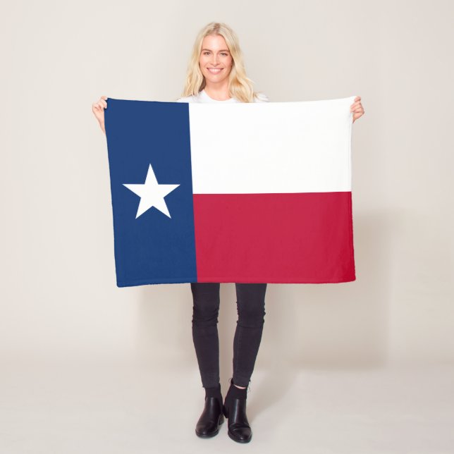 Texas State Flag Fleece Blanket (In Situ)