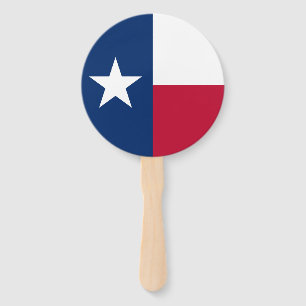 Texas State Flag Hand Fan