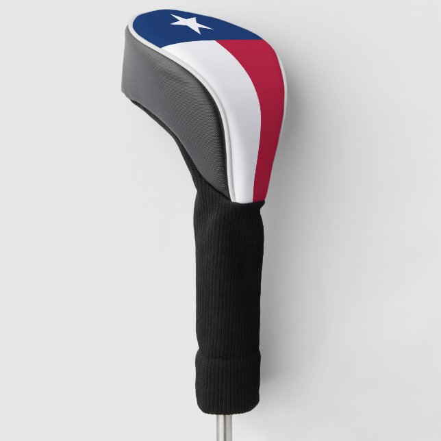Texas state flag - high quality authentic colour golf head cover (Angled)