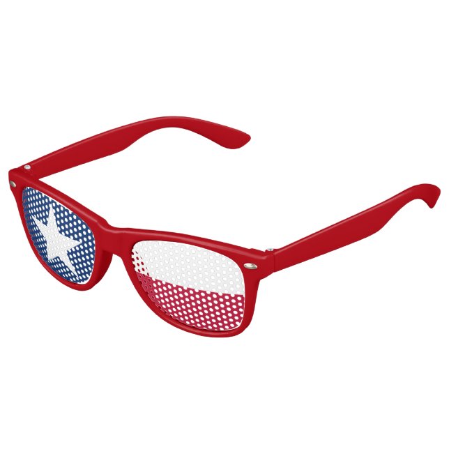 Texas state flag - high quality authentic colour kids sunglasses (Angled)
