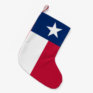 Texas state flag - high quality authentic colour small christmas stocking