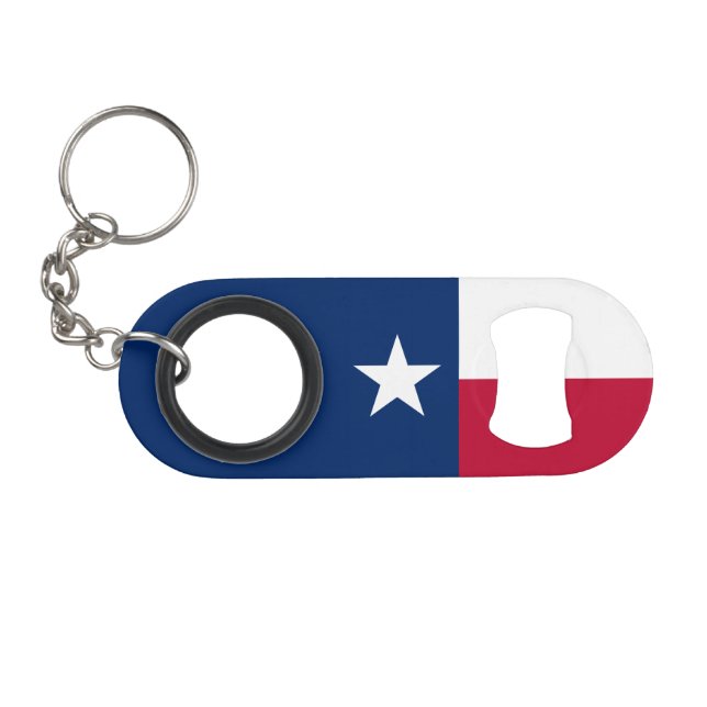 Texas State Flag Keychain Bottle Opener (Front (Horizontal))
