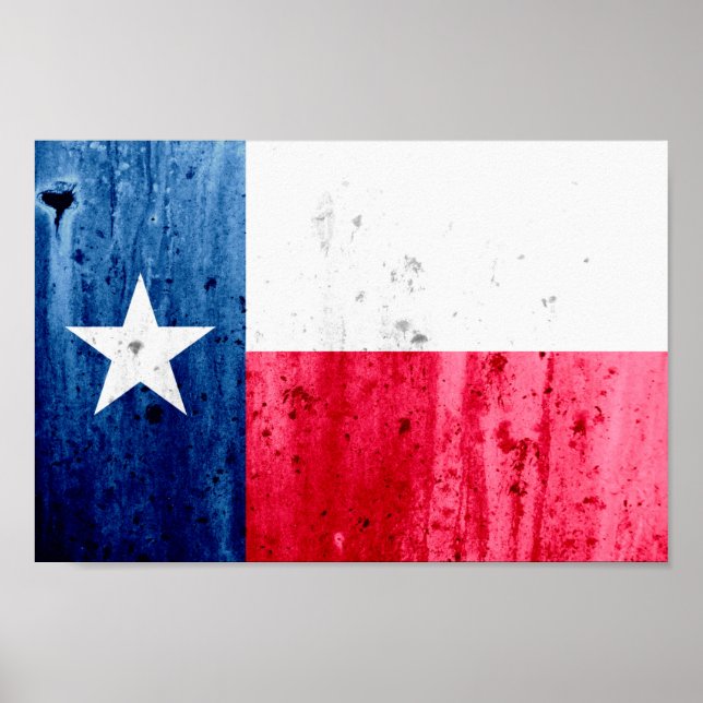 Texas State Flag Poster (Front)