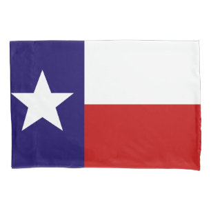 Texas State Flag Print Patriotic Pillowcase