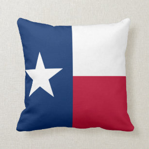 Texas state flag square zipper Throw Pillow