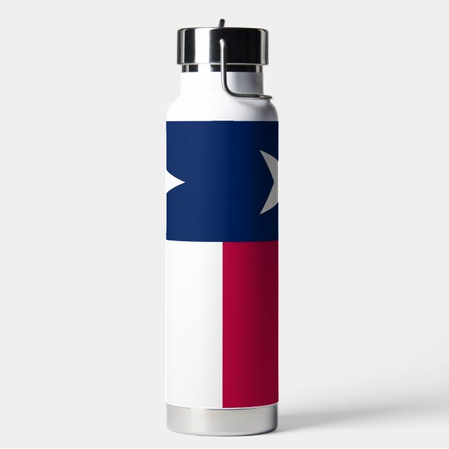 Texas State Flag Stainless Steel Water Bottle (Left)