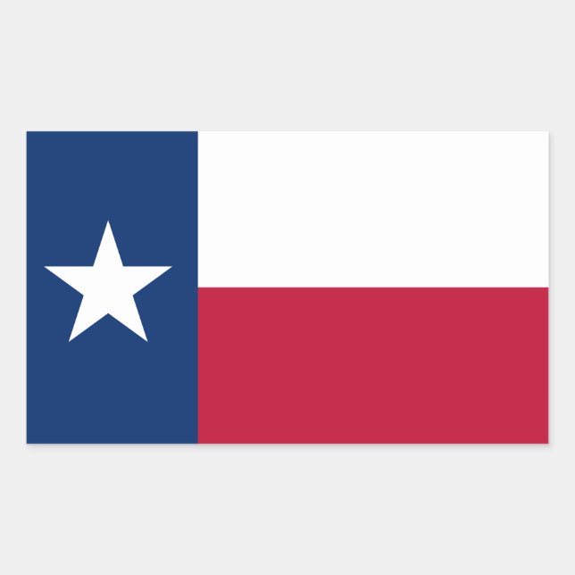 Texas State Flag Sticker (Front)