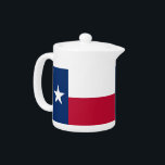 Texas State Flag Teapot<br><div class="desc">Add a vibrant touch of Texan spirit to your tea time with our exclusive teapot featuring the flag of Texas! Crafted with meticulous attention to detail, this teapot is more than just functional; it's a celebration of Texan heritage and cultural pride. The bold design proudly showcases the iconic blue, white,...</div>