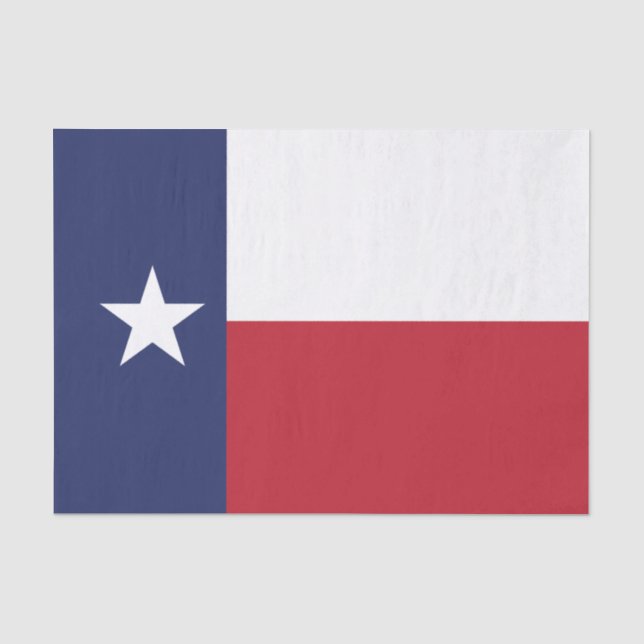 Texas State Flag Tissue Paper (Front)