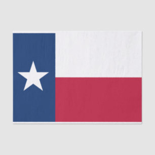 Texas State Flag Tissue Paper