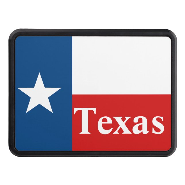 Texas State Flag Trailer Hitch cover (Front)
