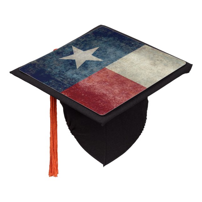 Texas state flag vintage Graduation Cap Topper (Angled)