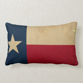 Texas State Flag VINTAGE Lumbar Pillow