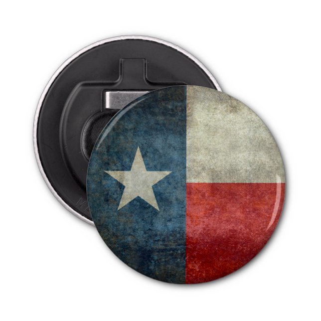 Texas state flag vintage retro Bottle Opener (Front)