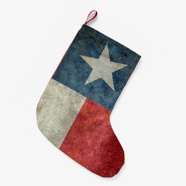 Texas state flag vintage retro Christmas Stocking (Front (Hanging))