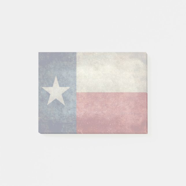 Texas state flag vintage retro post its notes (Front)