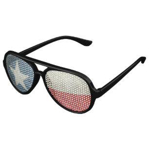 Texas state flag vintage retro style party shades