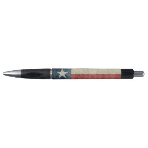 Texas state flag vintage retro style Pen