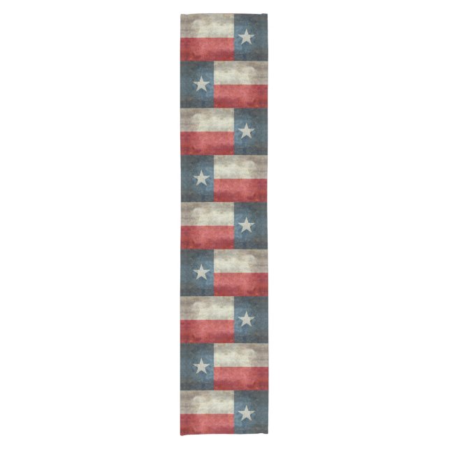 Texas state flag vintage retro Table runner 14x72 (Front)
