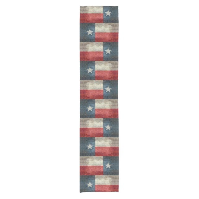 Texas state flag vintage retro Table runner 17x42" (Front)